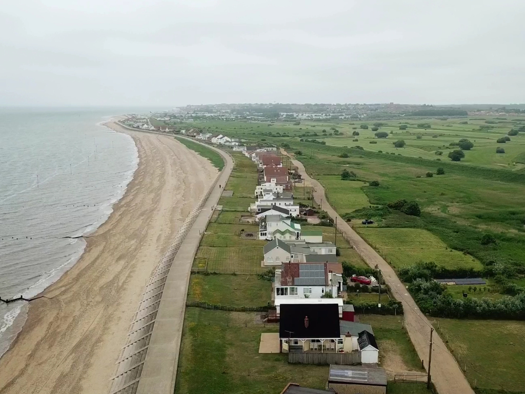 Heacham beach , Norfolk Photos by Drone Grey Arrows Drone Club UK