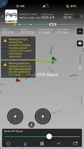 dji mavic air no gps signal